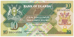 Uganda 1987. 10Sh T:I  Uganda 1987. 10 Shillings C:UNC  Krause P#28 - Ohne Zuordnung