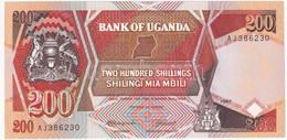 Uganda 1987. 200Sh T:I  Uganda 1987. 200 Shillings C:UNC  Krause P#32 - Ohne Zuordnung