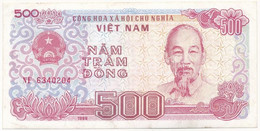Vietnam 1988. 500D "NF 6340204" T:III Kis Folt Vietnam 1988. 500 Dong "NF 6340204" C:F Small Spot Krause P#101a - Ohne Zuordnung