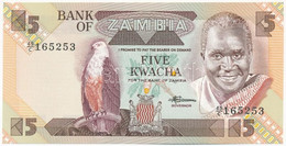 Zambia DN (1986-1988) 5K "45/C 165253" T:I- Zambia ND (1986-1988) 5 Kwacha "45/C 165253" C:AU Krause P#25d - Ohne Zuordnung