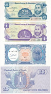 4db-os Vegyes Külföldi Bankjegy Tétel, Közte Egyiptom 2004-2008. 25p + 2006. 10p + Nicaragua DN (1991) 1c + 25c T:I,I- 4 - Ohne Zuordnung