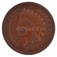 Amerikai Egyesült Államok 1905. 1c Bronz "Indián Fej" T:2,2- USA 1905. 1c Bronze "indian Head" C:XF,VF Krause KM# 90a - Sin Clasificación