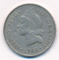 Dominikai Köztársaság 1968 1/2P Cu-Ni T:2-,3 Dominican Republic 1968 1/2 Peso Cu-Ni C:VF,F Krause KM#21a.1 - Sin Clasificación