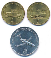 Észak-Korea 2002. 1/2c Al "FAO / Sugárhajtású Repülőgép" + 1ch Sárgaréz "FAO / Automobil" + 1ch Sárgaréz "FAO / Gőzmozdo - Sin Clasificación