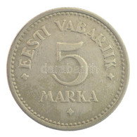 Észtország 1924. 5M Ni-sárgaréz T:2,2- Estonia 1924. 5 Marka Ni-brass C:XF,VF Krause KM#3a - Sin Clasificación
