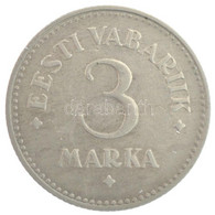 Észtország 1925. 3M Ni-sárgaréz T:2- Estonia 1925. 3 Marka Ni-brass C:VF Krause KM#2a - Sin Clasificación