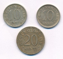 Észtország 1931. 10s Ni-sárgaréz (2x) + 1935. 20s Ni-sárgaréz T:2,2- Estonia 1931. 10 Senti Ni-brass (2x) + 1935. 20 Sen - Sin Clasificación