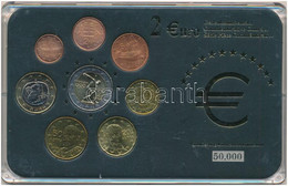Görögország 2002-2006. 1c-2E (8xklf) Forgalmi Emlékérme összeállítás Műanyag Dísztokban T:1,1- Greece 2002-2006. 1 Cent  - Sin Clasificación