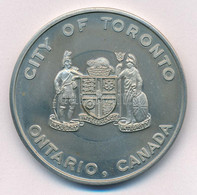 Kanada DN "Toronto Város - Kanada, Ontario / A Városházában Tett Látogatás Emlékére" Fém Emlékérem (40mm) T:PP Fo. Canad - Unclassified