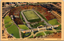 Maryland Baltimore Aerial View Baltimore Stadium 1942 Curteich - Baltimore