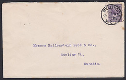 NEW ZEALAND 1900 2d PEMBROKE LOCAL PRINT RPO DN-N COMMERCIAL COVER - Lettres & Documents