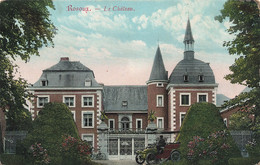 CPA -  Rosoux - Le Château - Edit. F. Teheux - Animé - Colorisé - Automobile - Vélo - Berloz