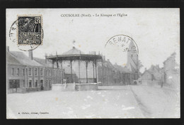 59 Cousolre Le Kiosque Et L'église  édit. A. Ghilain - Wattrelos