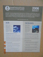 Earthjustice - Because The Earth Needs A Good Lawyer - 2006 Docket - Nature