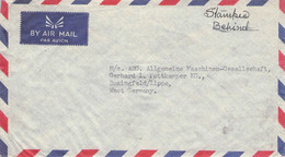 INDIA - AIRMAIL CALCUTTA > BOSINGFELD/DE /5-14 - Lettres & Documents