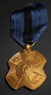 Médaille Or Chevalier Ordre De Leopold II Unilingue (1908 à 1951) Pour Service Au Congo Belge Ou Au Roi - Belgien