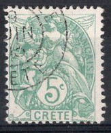 CRETE Timbre Poste N°5  Oblitéré TB Cote : 2€50 - Used Stamps