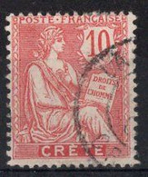 CRETE Timbre Poste N°6  Oblitéré TB Cote : 2€50 - Used Stamps