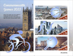 Sierra Leone 2022, Commonwealth Games, Basketball, Tennis Table, Judo, Cycling, BF IMPERFORATED - Judo