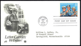 USA Sc# 2420 (ArtCraft) FDC (c) (Milwaukee, WI) 1989 8.30 Letter Carriers - 1981-1990