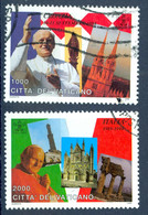 Vatican Sc# 1000-1001 Used 1995 Pope John Paul II Travels - Gebraucht