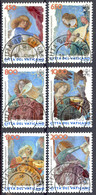 Vatican Sc# 1075-1080 Used 1998 Frescos Of Angels - Gebraucht