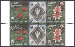 Vatican Sc# 1104a FD Cancel Pair 1999 Europa - Gebraucht