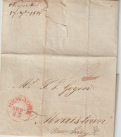 USA - 1818 - LETTRE De NEW YORK ECRITE En FRANCAIS => MORRISTOWN (TEXTE) - …-1845 Voorfilatelie