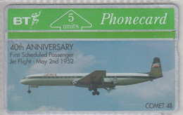 UNITED KINGDOM 1992 AVIATION FIRST SCHEDULED PASSENGER JET FLIGHT COMET 4B - BT Allgemeine