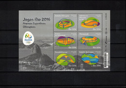 Brazil 2016 Olympic Games Rio De Janeiro Olympic Stadiums Block Postfrisch / MNH - Summer 2016: Rio De Janeiro