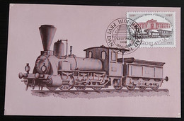 YUGOSLAVIA 1984 , Trains Railway 100th Ann. Beograd-Nis  Maximum Card FDC 3/94 - Maximum Cards