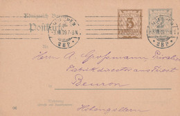BAVIERE ENTIER POSTAL 1909 MUENCHEN - Postal  Stationery