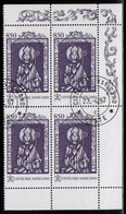 Vatican 1997 Mi# 1209 Used - Block Of 4 - St. Adalbert - Oblitérés