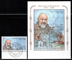 Vatican 1999 Mi# 1279, Block 19 Used - Padre Pio De Pietrelcina - Gebruikt