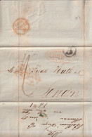 C UBA - 1849 - RARE LETTRE De HAVANA Avec CACHET COMMERCIAL De NEW-YORK Pour LONDON - Prephilately