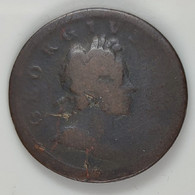 Angleterre / UK, 1/2 Halfpenny, 1717, , Cuivre (Copper), B (VG), KM#549, Sp.3659 - B. 1/2 Penny