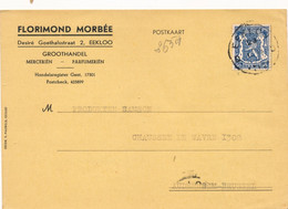 EEKLO   - BUSINESS CARD - FLORIMOND MORBEE  - D.GOETHALSSTR 2 - GROOTHANDEL PARFUMERIEN     2 SCANS - Eeklo