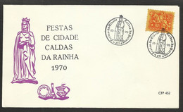 Portugal Cachet Commemoratif Fête De La Ville Caldas Da Rainha 1970 Event Postmark - Annullamenti Meccanici (pubblicitari)