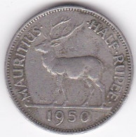 Ile Maurice 1/2 Rupee 1950 George VI. KM# 28 - Mauritius