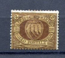 1892.SAN MARINO.YVERT 21*.NUEVO CON FIJASELLOS.(MH).CATALOGO 70€ - Unused Stamps