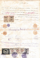 Turkey & Ottoman Empire - Turkish Air Agency Aid Stamp & Rare Document With Stamps - 184 - Briefe U. Dokumente