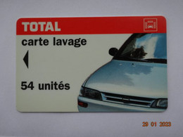 CARTE  CARTE LAVAGE AUTO TOTAL 54 UNITES - Car Wash Cards