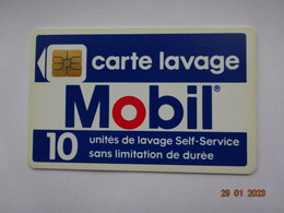 CARTE  A PUCE CHIP CARD CARTE LAVAGE AUTO MOBIL  10 UNITES - Car Wash Cards