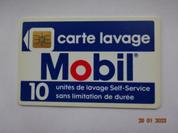 CARTE  A PUCE CHIP CARD CARTE LAVAGE AUTO MOBIL  10 UNITES - Colada De Coche