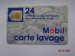 CARTE  A PUCE CHIP CARD CARTE LAVAGE AUTO MOBIL  24 UNITES - Car Wash Cards