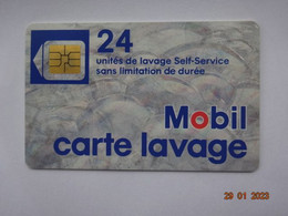 CARTE  A PUCE CHIP CARD CARTE LAVAGE AUTO MOBIL  24 UNITES - Car-wash