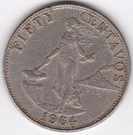 Philippines 50 Centavos 1964, En Nickel Brass, KM# 190 - Filippijnen