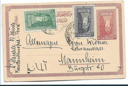 TÜRKEI 184 / Schlucht GA, Aufgewertet Mit Marken Zum Selben Motiv 1928 Nach Mannheim - Storia Postale