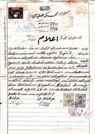 Turkey & Ottoman Empire -  Fiscal / Revenue & Rare Document With Stamps - 200 - Storia Postale
