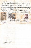 Turkey & Ottoman Empire -  Fiscal / Revenue & Rare Document With Stamps - 196 - Covers & Documents